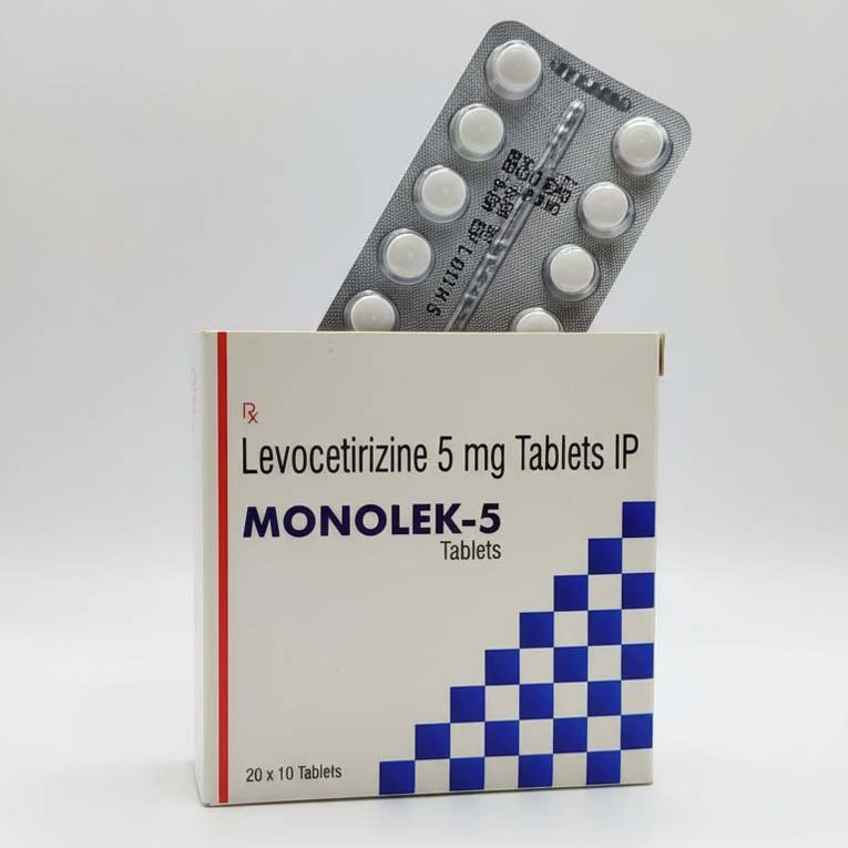 Levocetirizine 5 mg Tablets IP (MONOLEK-5)